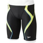 Speedo(スピード) メンズ 競泳水着 スパッツ FLEX Cube メンズジャマー SD76C03 ワイルドライム×アクアブルー(LB) SS