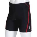 Speedo(スピード) メンズ フィットネス水着 スパッツ SD80S38 ブラック×レッド M