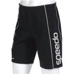 Speedo(スピード) メンズ フィットネス水着 スパッツ SD82L15E ブラック×ホワイト XB