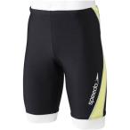 Speedo(スピード) メンズ フィットネス用 水着 スパッツ SD84S18 レモン×シルバー(LV) L