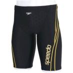 Speedo(スピード) メンズ フィットネス水着 スパッツ SD85S62 ブラック×ゴールド S