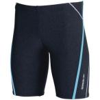 Speedo(スピード) メンズ フィットネス水着 スパッツ SD86S382 ミックスブラック×ライトアドリアティック M