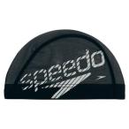 Speedo(スピード) スイムキャップ メッシュ SD92C11 ブラック×シルバー L