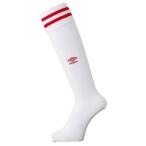 アンブロ(UMBRO) プラクティスストッキング UBS8210 WMRD ホワイト/Mレッド 25-27cm