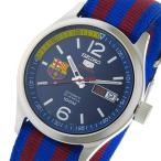セイコー ファイブ SEIKO 5 スポーツ FCバルセロナ 自動巻き 腕時計 SRP303K1 ブルー