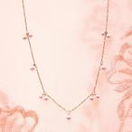 [ムーンレーベル 公式] パール ネックレス Cherry パール ペンダント K18PG レディース 18金 DES04PGCHE-AZU0000