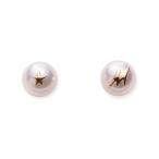 [ムーンレーベル 公式] パール ピアス イニシャル パール ピアス Ｍ　K18 レディース 18金 DES050200IN-M00000