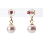 [ムーンレーベル 公式] ルビー ピアス Charming パール ピアス　ルビー K18 レディース 18金  7月 誕生石 DES0502CRM-RB00000