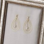 [ムーンレーベル 公式] 揺れる パール ピアス Drop 4 Way ホワイトサファイア ピアス K18 レディース 18金 DES0502DROP-W00000