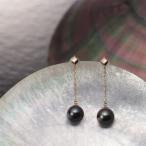 [ムーンレーベル 公式] 揺れる パール ピアス Muse ピアス K18YG レディース 18金 DES0502MUSE-1BK000