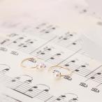 ショッピングパール ピアス [ムーンレーベル 公式] フープ ベビーパール ピアス Stories サークルS ピアス K10 レディース DES0511STO-CPS0000