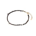[ムーンレーベル 公式] パール ブレスレット Crochet ブレスレット ブラック K10 レディース DES0711CHET-BK0000