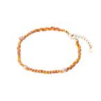 [ムーンレーベル 公式] パール ブレスレット Crochet ブレスレット イエロー＋ピンク K10 レディース DES0711CHET-YP0000
