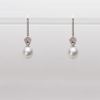 [ムーンレーベル 公式] ベビーパール アメリカンピアス レディース あこや真珠 5.0mm アコヤ 真珠 ピアス K18WG ホワイトゴールド  HA00050D13WPG885W0