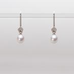 [ムーンレーベル 公式] ベビーパール アメリカンピアス レディース あこや真珠 5.0mm アコヤ 真珠 ピアス K18WG ホワイトゴールド  HA00050D13WPN885W0