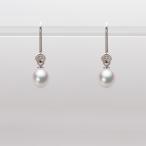 [ムーンレーベル 公式] ベビーパール アメリカンピアス レディース あこや真珠 5.5mm アコヤ 真珠 ピアス K18WG ホワイトゴールド  HA00055D11WPG885W0