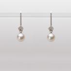 [ムーンレーベル 公式] ベビーパール アメリカンピアス レディース あこや真珠 5.5mm アコヤ 真珠 ピアス K18WG ホワイトゴールド  HA00055R11CG0885W0