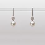 [ムーンレーベル 公式] ベビーパール アメリカンピアス レディース あこや真珠 5.5mm アコヤ 真珠 ピアス K18WG ホワイトゴールド  HA00055R12CG0885W0