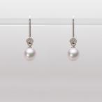 [ムーンレーベル 公式] ベビーパール アメリカンピアス レディース あこや真珠 5.5mm アコヤ 真珠 ピアス K18WG ホワイトゴールド  HA00055R12WPG885W0