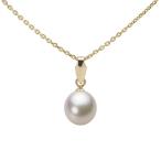 [ムーンレーベル 公式] パール ペンダント レディース 7.0mm アコヤ 真珠 ペンダント トップ K18 イエローゴールド HA00070D13CW0U5Y00-T