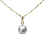 [ムーンレーベル 公式] パール ペンダント レディース 7.0mm アコヤ 真珠 ペンダント トップ K18 イエローゴールド HA00070R12SG0U5Y00-T