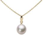 [ムーンレーベル 公式] パール ペンダント レディース 7.5mm アコヤ 真珠 ペンダント トップ K18 イエローゴールド HA00075D13CW0U5Y00-T