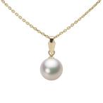 [ムーンレーベル 公式] パール ペンダント レディース 7.5mm アコヤ 真珠 ペンダント トップ K18 イエローゴールド HA00075R11CW0U5Y00-T