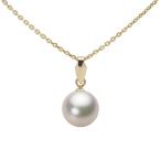[ムーンレーベル 公式] パール ペンダント レディース 7.5mm アコヤ 真珠 ペンダント トップ K18 イエローゴールド HA00075R12CW0U5Y00-T