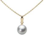 [ムーンレーベル 公式] パール ペンダント レディース 7.5mm アコヤ 真珠 ペンダント トップ K18 イエローゴールド HA00075R12SG0U5Y00-T