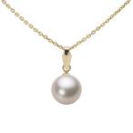 [ムーンレーベル 公式] パール ペンダント レディース 7.5mm アコヤ 真珠 ペンダント トップ K18 イエローゴールド HA00075R13CW0U5Y00-T
