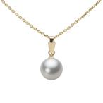 [ムーンレーベル 公式] パール ペンダント レディース 7.5mm アコヤ 真珠 ペンダント トップ K18 イエローゴールド HA00075R13SG0U5Y00-T