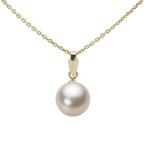 [ムーンレーベル 公式] パール ペンダント レディース 8.0mm アコヤ 真珠 ペンダント トップ K18 イエローゴールド HA00080R13CG0U5Y00-T