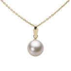 [ムーンレーベル 公式] パール ペンダント レディース 8.0mm アコヤ 真珠 ペンダント トップ K18 イエローゴールド HA00080R13CW0U5Y00-T
