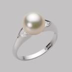 [ムーンレーベル 公式] パール 指輪 レディース 8.5mm アコヤ 真珠 リング K18WG ホワイトゴールド  HA00085R12CG0D01W8