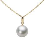 [ムーンレーベル 公式] パール 指輪 レディース 9.0mm アコヤ 真珠 ペンダント トップ K18 イエローゴールド  HA00090R13SG0U5Y00-T