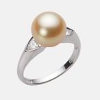 [ムーンレーベル 公式] 南洋真珠 指輪 9mm 白蝶 真珠 リング K18WG ホワイトゴールド レディース NW00009R11LG0D01W9
