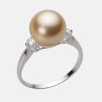 [ムーンレーベル 公式] 南洋真珠 指輪 9mm 白蝶 真珠 リング K18WG ホワイトゴールド レディース NW00009R12NG0D02W9
