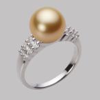 [ムーンレーベル 公式] 南洋真珠 指輪 9mm 白蝶 真珠 リング K18WG ホワイトゴールド レディース NW00009R21NG0D04W9