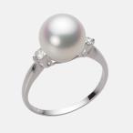 [ムーンレーベル 公式] 南洋真珠 指輪 9mm 白蝶 真珠 リング K18WG ホワイトゴールド レディース NW00009R21WH0D02W9