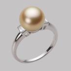[ムーンレーベル 公式] 南洋真珠 指輪 9mm 白蝶 真珠 リング PT900 プラチナ レディース NW00009R22NG0D03P9