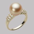 [ムーンレーベル 公式] 南洋真珠 指輪 10mm 白蝶 真珠 リング K18 イエローゴールド レディース NW00010R11LG0D04Y0