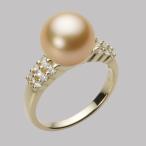 [ムーンレーベル 公式] 南洋真珠 指輪 10mm 白蝶 真珠 リング K18 イエローゴールド レディース NW00010R13LG0D04Y0