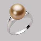 [ムーンレーベル 公式] 南洋真珠 指輪 10mm 白蝶 真珠 リング PT900 プラチナ レディース NW00010R21NG0D01P0
