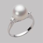 [ムーンレーベル 公式] 南洋真珠 指輪 10mm 白蝶 真珠 リング PT900 プラチナ レディース NW00010R22WH0D02P0