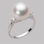 [ムーンレーベル 公式] 南洋真珠 指輪 11mm 白蝶 真珠 リング PT900 プラチナ レディース NW00011R21WH0D02P1