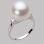 [ムーンレーベル 公式] 南洋真珠 指輪 12mm 白蝶 真珠 リング PT900 プラチナ レディース NW00012R13WH0D02P2