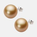 [ムーンレーベル 公式] 南洋真珠 ピアス 13mm 白蝶 真珠 ピアス PT900 プラチナ レディース NW00013R13NG0PA08P