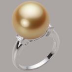 [ムーンレーベル 公式] 南洋真珠 指輪 14mm 白蝶 真珠 リング PT900 プラチナ レディース NW00014R21NG0D03P4