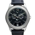 コンプリケーション アニュアルカレンダー ムーンフェイズ ベゼルダイヤ Ref.5147G-001 中古品 メンズ 腕時計