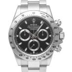 箱・保証書付き ROLEX デイトナ ブラック 梨地バックル Ref.116520 中古品 メンズ 腕時計